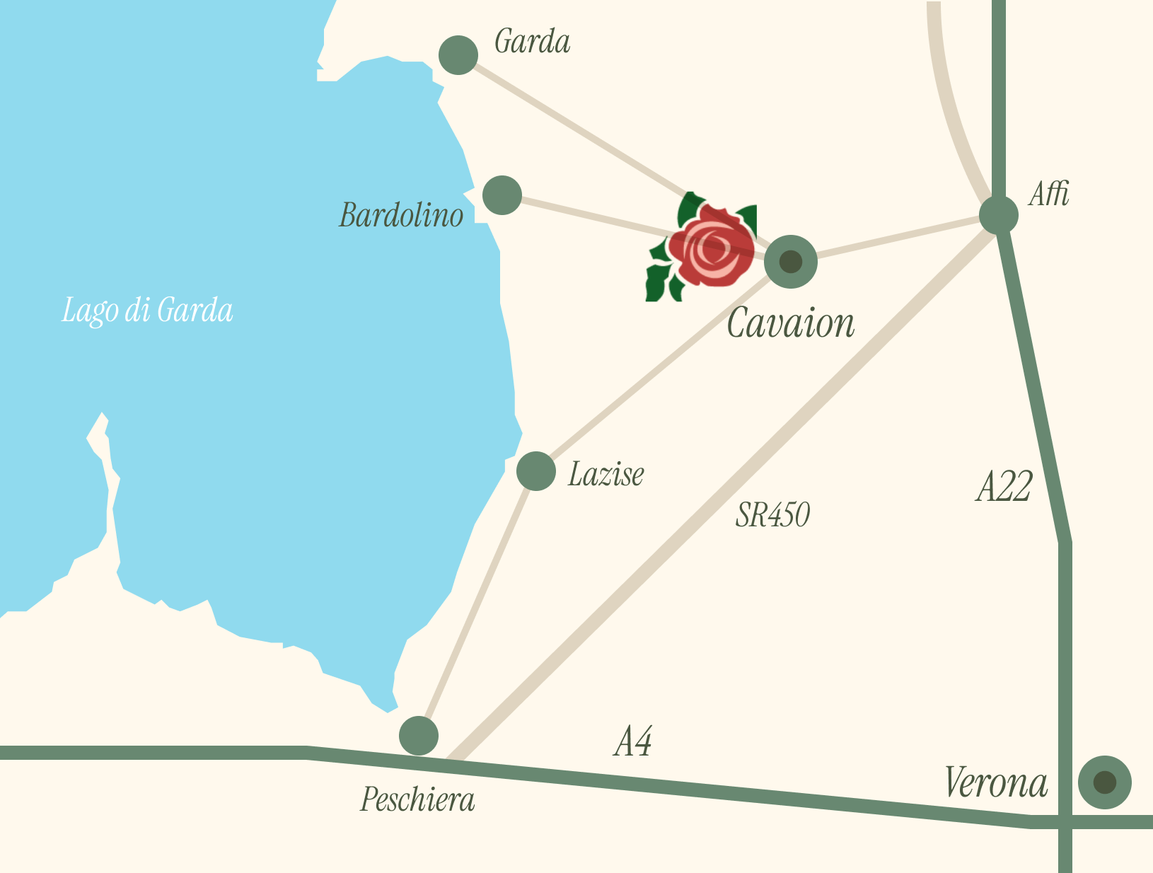 Hotel Romantic position on a map